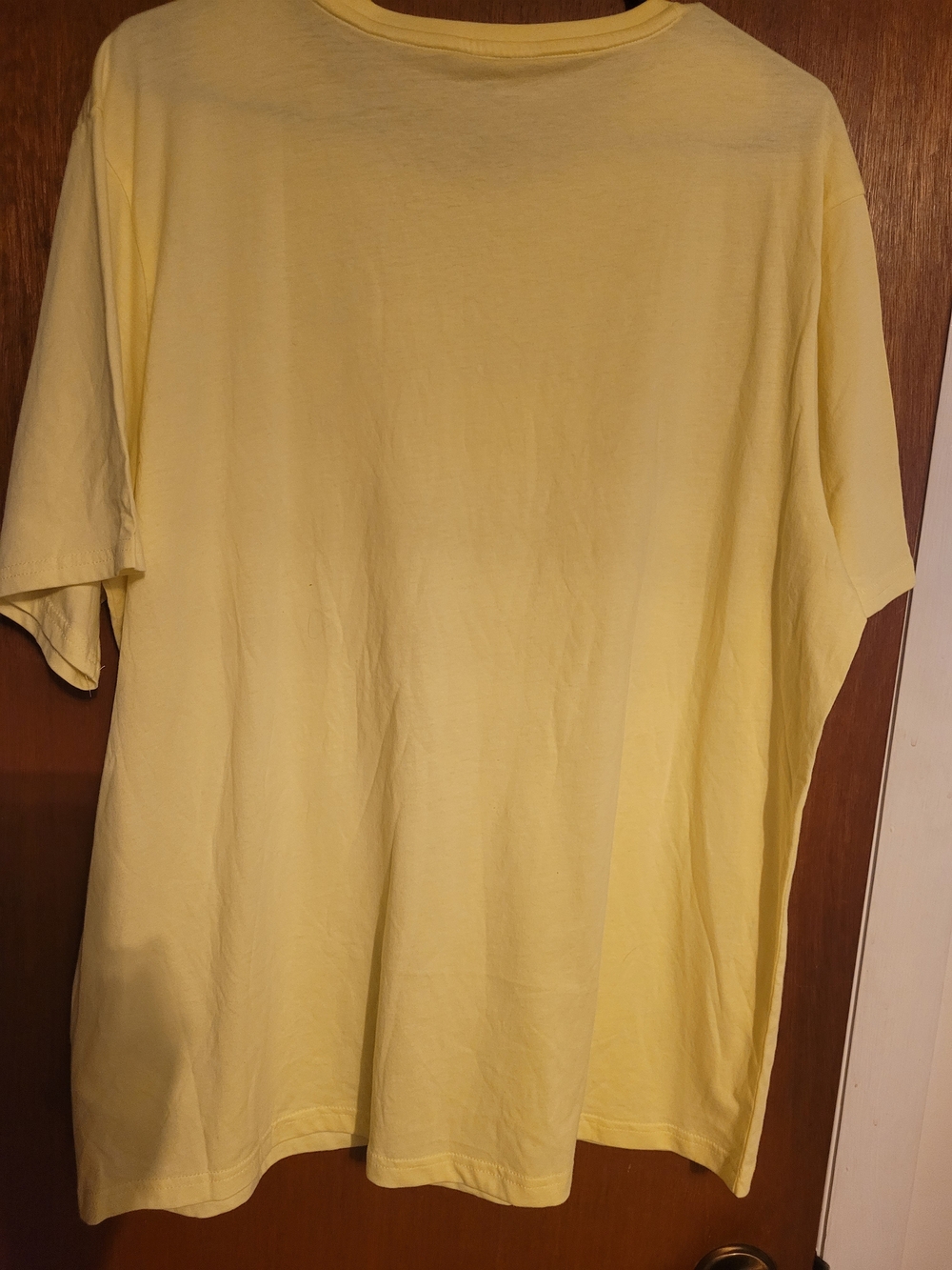Puma Women's Light Yellow Crewneck Tee with White Logo - Picture 3 of 4